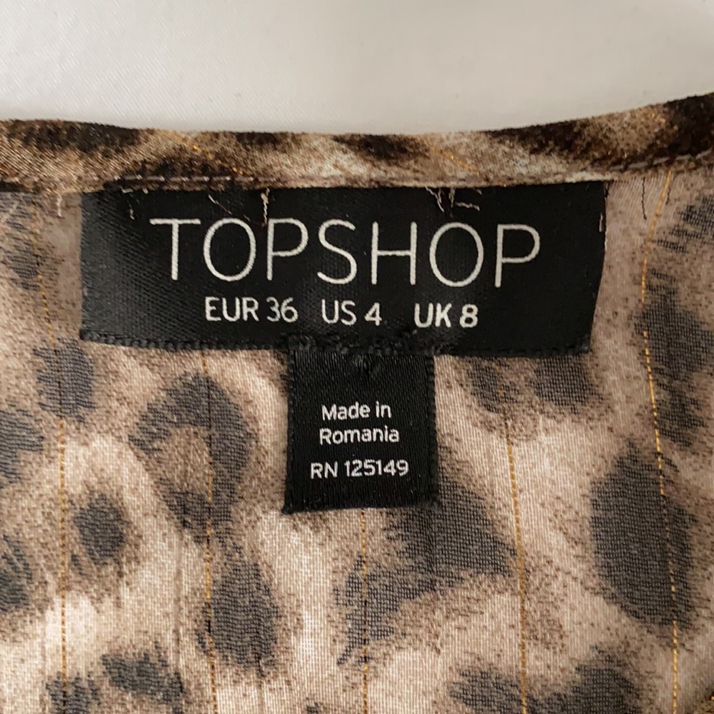 TOPSHOP leopard blouse - Picture 8 of 10